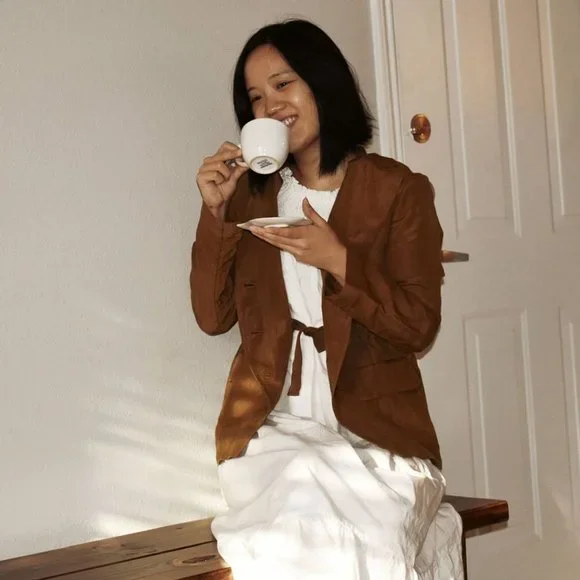 Marc Jacobs Carli Silk Linen Drawstring Blazer XS - Picture 6 of 6